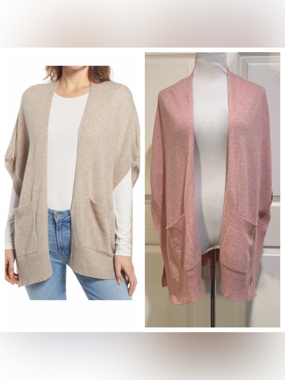 Cashmere! Halogen Easy Throw-On Cashmere Cardigan Sweater
